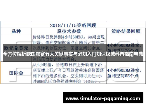 全方位解析欧国联赛五大关键事实与必知入门知识权威科普指南宝典